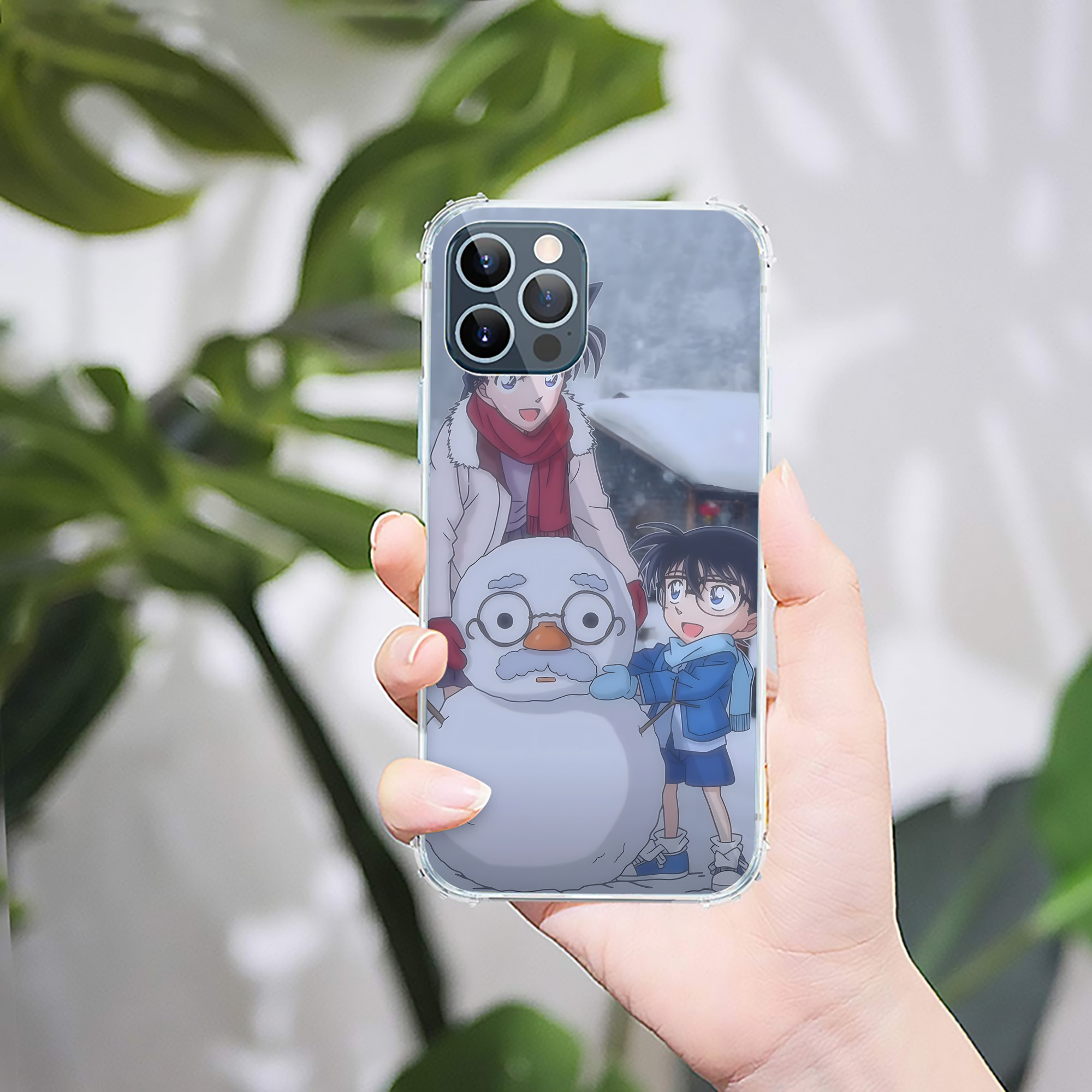 （画像用） 名探偵コナン Detective Conan 【iPhone 12シリーズ対応】透明スマホケース（クリアソフトケース）